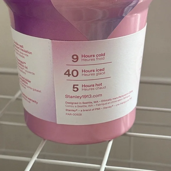 *NWT* Stanley Valentine’s Day 30oz Stainless Steel powder pink heart Gradient - Picture 9 of 11